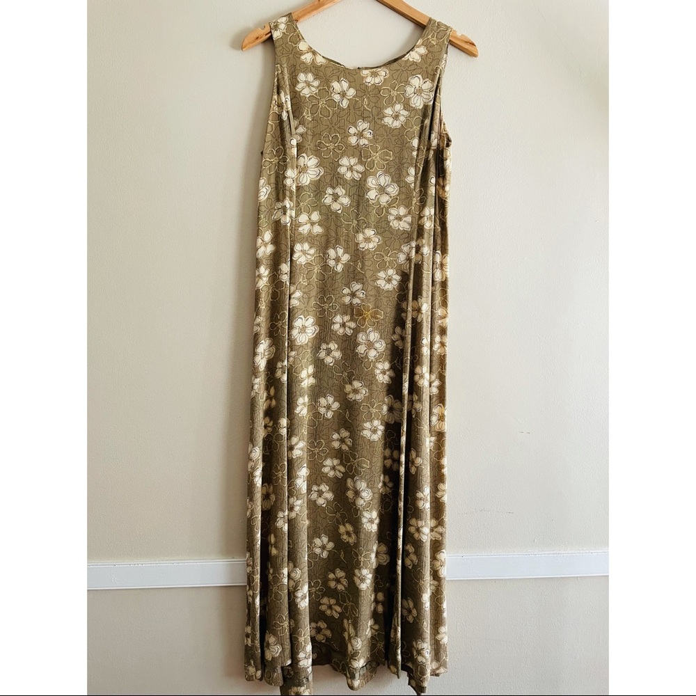 RENA ROWAN FLORAL A LINE MAXI DRESS
